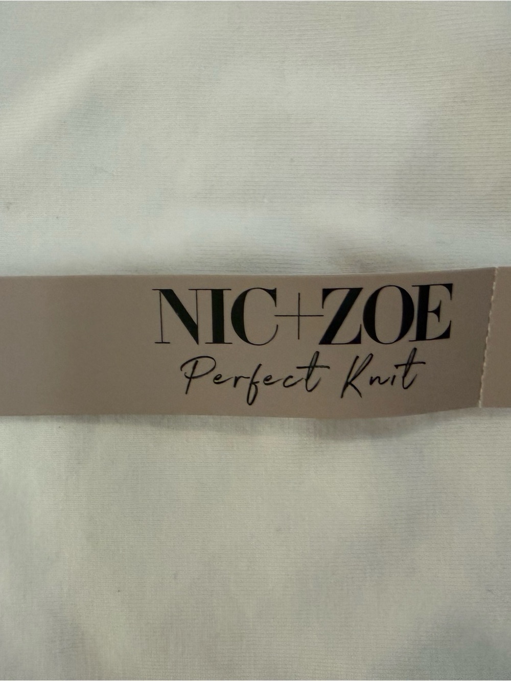 NWT NIC+ZOE White Sleeveless Cotton Tunic Top - Picture 4 of 5